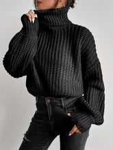 Drop Shoulder Frenchy Sweater - Black