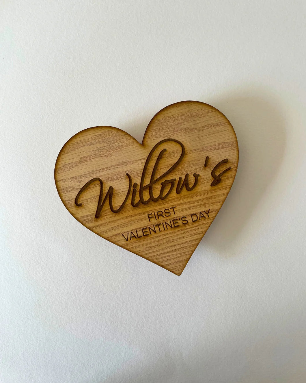 First Valentine's Day Wooden Plaque