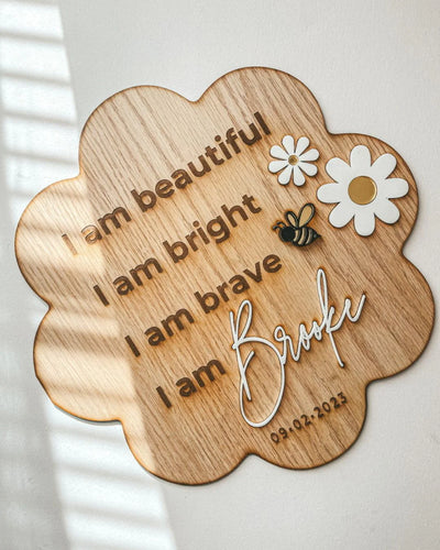 Daisy Affirmation Plaque