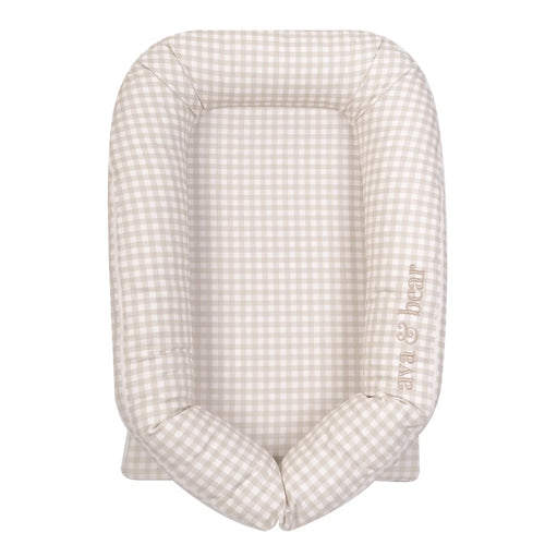 Stone Gingham Lounging Pod