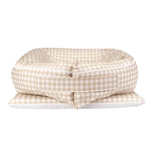 Golden Beige Gingham Lounging Pod