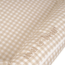 Golden Beige Gingham Lounging Pod