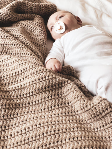 Crochet Square Crib Blanket