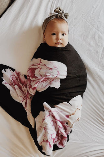 Black Peonies Muslin