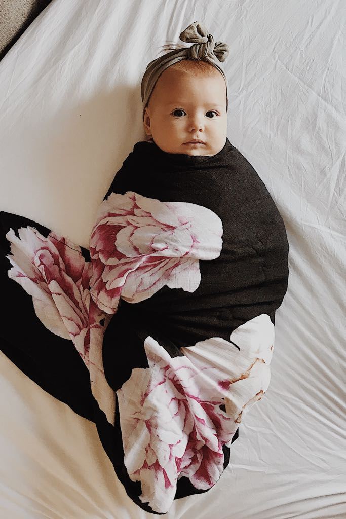 Black Peonies Muslin