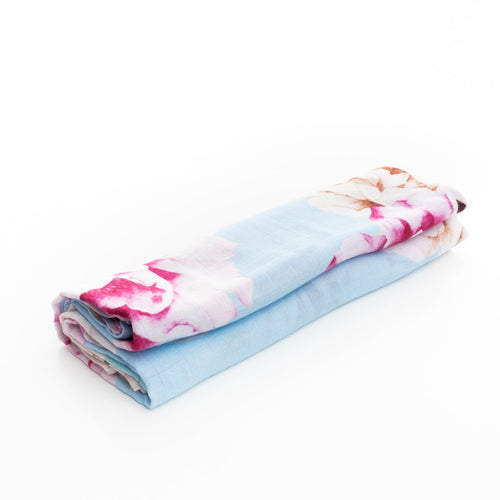 Blue Peonies Muslin