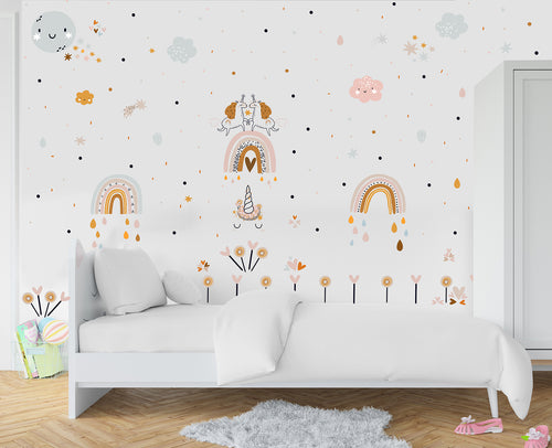 Unicorns and Rainbows Wall Art Set