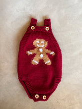 Gingerbread Man Baby Knit Romper