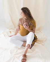 Mustard Single Linen Ring Sling