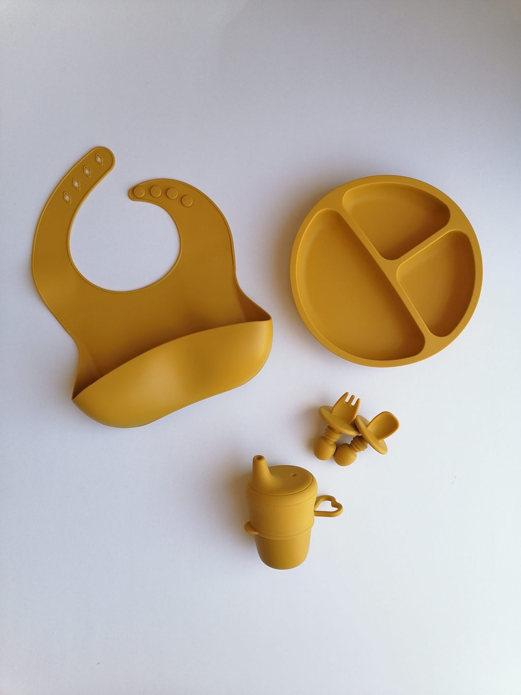 Silicone 6 piece Feeding Set - Honey