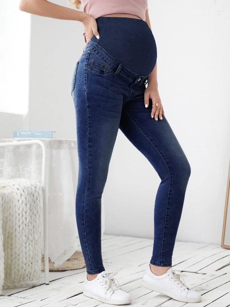 Dark Over Bump Super-Skinny Maternity Jeans – Delight Boutique